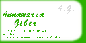 annamaria giber business card